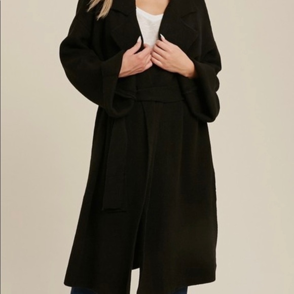 Knitted Trench Sweater - Picture 3 of 4